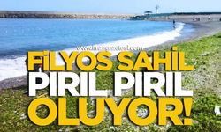 Zonguldak’ın Çaycuma ilçesine bağlı Filyos Beldesi’nde yaz sezonuyla birlikte sahil temizliği hız kazandı.