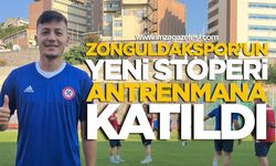 Zonguldakspor’un yeni stoperi antrenmana katıldı