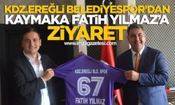 KDZ.Ereğli Belediyespor'dan Kaymakam Fatih Yılmaz'a Ziyaret