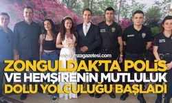Zonguldak'ta Polis ve Hemşirenin Mutluluk Dolu Yolculuğu Başladı