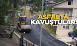 Asfalta kavuştular! Köy sakinler videoyla teşekkür etti!