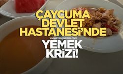 Çaycuma Devlet Hastanesi'nde Yemek Krizi...