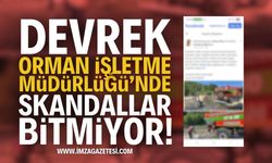 Devrek Orman İşletme Müdürlüğünde skandallar bitmiyor!
