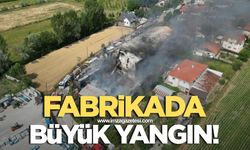 Fabrikada yangın! Ekipler müdahale ediyor
