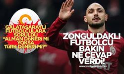 Galatasaraylı futbolculara "Alman döneri mi Türk döneri mi?" diye soruldu bakın Zonguldaklı futbolcu ne cevap verdi
