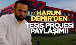 Harun Demir tesis projesini paylaştı