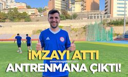 Zonguldakspor’un golcü kanadı antrenmana çıktı