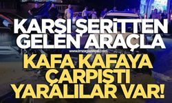 Karşı şeritten gelen arabayla kafa kafaya çarpıştılar! Yaralılar var