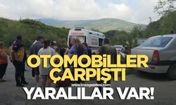 Otomobiller çarpıştı! Yaralılar var