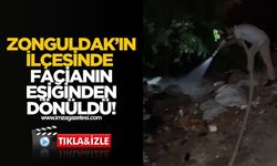 Zonguldak'ın ilçesinde facianın eşiğinden dönüldü!