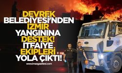 Devrek Belediyesi'nden İzmir yangınına destek! İtfaiye ekipleri yola çıktı!