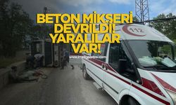 Beton Mikseri Devrildi! Yaralılar Var
