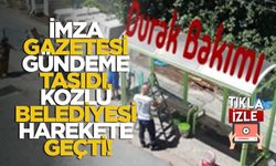 İmza Gazetesi Gündeme Taşıdı, Kozlu Belediyesi Harekete Geçti!