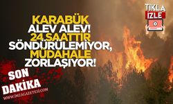 Karabük Alev Alev! 24 Saattir Söndürülemiyor, Dumanlar Gökyüzünü Kapladı!