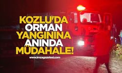 Kozlu'da orman yangınına anında müdahale!