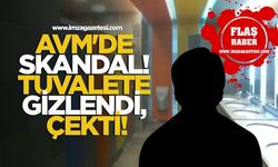 AVM'de skandal! Tuvalete gizlendi, çekti!