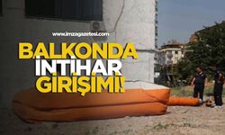 Balkonda İntihar Girişimi!