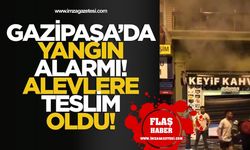 Gazipaşa’da Yangın Alarmı! Keyif Kahvesi Alevlere Teslim Oldu