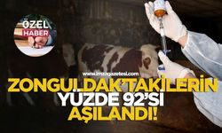 Zonguldak’takilerin yüzde 92’si aşılandı!