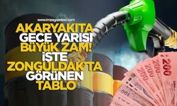 Akaryakıta gece yarısı büyük zam! İşte Zonguldak'ta görünen tablo...