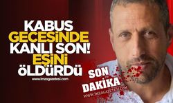 Kabus gecesinde kanlı son! Eşini katletti!