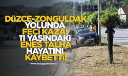Düzce-Zonguldak yolunda feci kaza! 11 yaşındaki Enes Talha hayatını kaybetti!