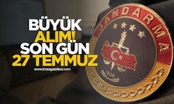 Jandarma'dan Büyük Alım! Son Gün 27 Temmuz...