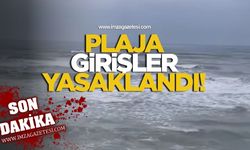 Dikkat plaja girişler yasaklandı!