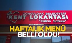 Kent Lokantasında Ucuz ve Lezzetli Yemekler... Haftalık Menü Belli Oldu!