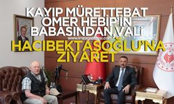 Fırtınada batan kuru yük gemisinin kayıp mürettebatından Ömer Hebip'in babası, Vali Hacıbektaşoğlu'nu ziyaret etti