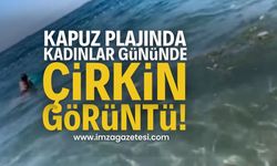 Zonguldak Kapuz Plajı Kadınlar Gününde Çirkin Görüntü! | Zonguldak haber