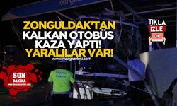 Zonguldak'tan kalkan yolcu otobüsü oto yıkamaya daldı...8 Yaralı!