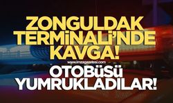 Zonguldak'ta asker uğurlamasında kavga! Otobüsü yumrukladılar