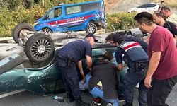 Zonguldak'ın ilçesinde ilginç kaza...