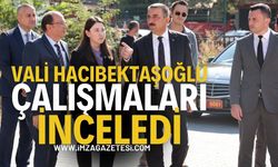 Vali Hacıbektaşoğlu, çalışmaları yerinde inceleyerek yetkililerden bilgi aldı...