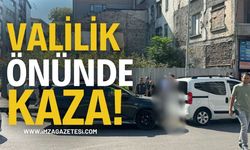 Zonguldak Valiliği önünde kaza!