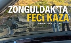 Zonguldak BEÜ Hastane Yolunda Feci Kaza
