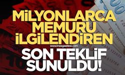 Kamu heyeti mlyonlarca memuru ilgilendiren son teklifi sundu