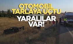 Kontrolden çıkan otomobil tarlaya uçtu! 1'i ağır 5 yaralı