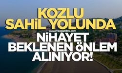 Kozlu sahil yolunda beklenen önlem nihayet alınıyor!