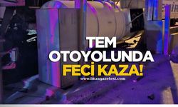 TEM Otoyolu Gişelerinde Feci Kaza!