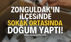 Zonguldak Alaplı'da Sokak Ortasında Doğum Yaptı!