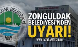 Zonguldak Belediyesi'nden Vatandaşa Önemli Duyuru