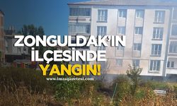 Zonguldak'ın ilçesinde yangın! Paniğe neden oldu!