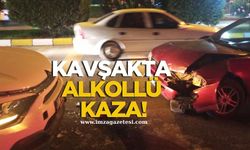 Zonguldak’ta Kavşakta Alkollü Kaza!