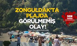 Zonguldak'ta plajda görülmemiş olay!