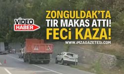 Zonguldak Elvanpazarcık'ta Tır Makas Attı: Feci Kaza!