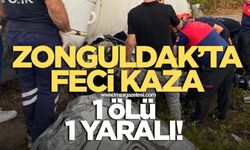 Zonguldak Ereğli yolunda feci kaza! 1 ölü 1 yaralı
