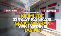 Kilimli'de Ziraat Bankası geçici olarak yeni yerine taşındı...