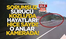 Sorumsuz Sürücü Kozlu'da Hayatları Hiçe Saydı! O Anlar Kameraya Yansıdı...